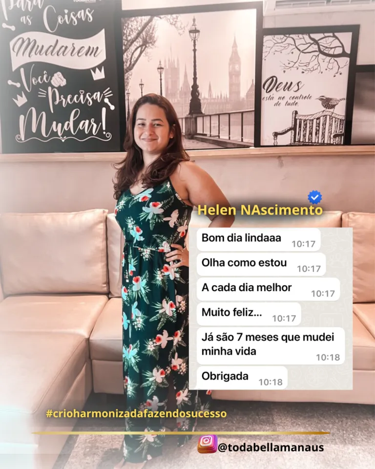 Depoimento 3 de cliente da Toda Bella